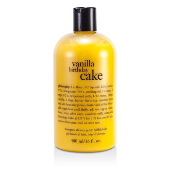Shampoo Vanilla Birthday Cake - Award Winning Ultra Rich , S/G & Bubble Bath