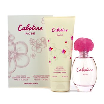 Caixa Cabotine Rose: Eau De Toilette Spray 100ml/3.4oz + Loção corporal perfumada 200ml/6.76oz