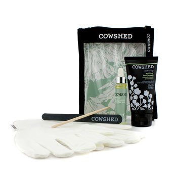 Kit de Manicure Cow Slip: Creme Para as Mãos Hand Cream + Óleo de Cutícula + Lixa Emercy Board + Espátula de Cutícula + Luvas + Estojo