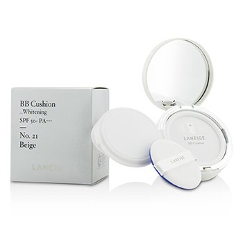 BB Cushion Foundation (Whitening) SPF 50 With Extra Refill - # No. 21 Beige