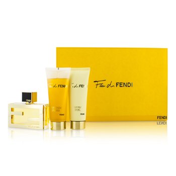 Kit Fan Di Fendi: Eau De Parfum Spray 50ml/1.7oz + Loção Corporal 75ml/2.5oz + Sabonete Liquido 75ml/2.5oz