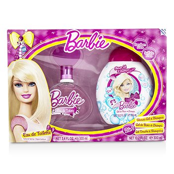 Barbie Coffret: Eau De Toilette Spray 100ml/3.4oz + Shower Gel & Shampoo 300ml/10.2oz