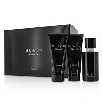 Black Coffret: Eau De Parfum Spray 100ml/3.4oz + Body Lotion 100ml/3.4oz + Shower Gel 100ml/3.4oz