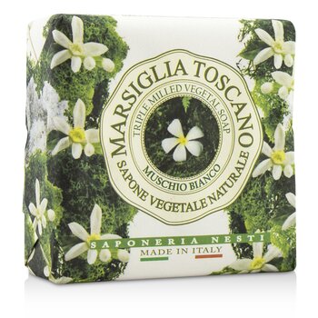 Sabonete Vegetal Tripla Moagem Marsiglia Toscano - Muschio Bianco