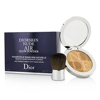 Diorskin Nude Air Healthy Glow Radiance Powder (With Kabuki Brush) - # 001 Fresh Tan