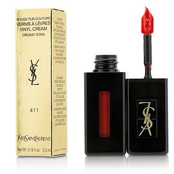 Rouge Pur Couture Vernis A Levres Vinyl Cream Creamy Stain - # 411 Rhythm Red