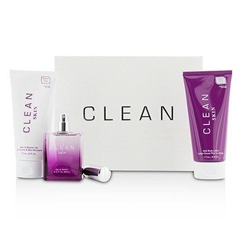 Clean Skin Coffret: Eau De Parfum Spray 60ml/2.14oz + Bath & Shower Gel 177ml/6oz + Body Lotion 177ml/6oz