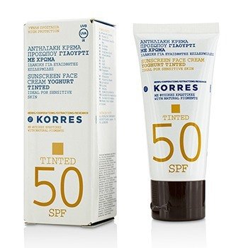 Yoghurt Tinted Sunscreen Face Cream SPF50 - Ideal For Sensitive Skin