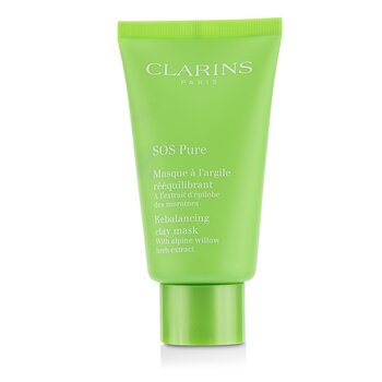 Clarins SOS Pure Rebalancing Clay Mask com Alpine Willow - Pele Mista a Oleosa
