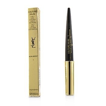 Couture Kajal 3 in 1 Eye Pencil (Khol/Eyeliner/Eye Shadow) - #1 Noir Ardent (Box Slightly Damaged)