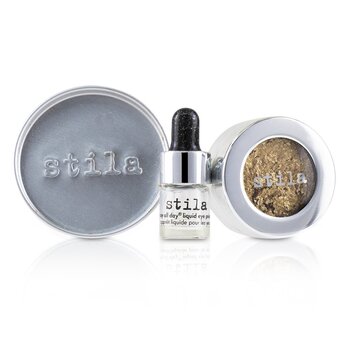 Magnificent Metals Foil Finish Eye Shadow With Mini Stay All Day Liquid Eye Primer - Gilded Gold