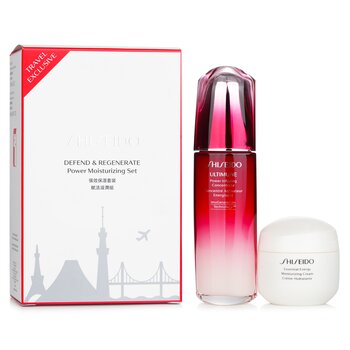 Shiseido Conjunto Hidratante Defend & Regenerate Power: Ultimune Power Infusing Concentrate N 100ml + Creme Hidratante Essential Energy 50 ml