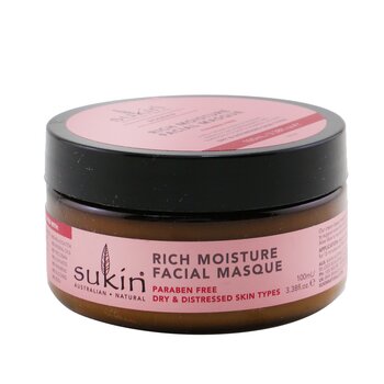 Sukin Máscara facial de umidade rica em rosa mosqueta (tipos de pele seca e desgastada)