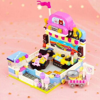 LOZ Dream Amusement Park Series - Bumper Car Building Bricks Set