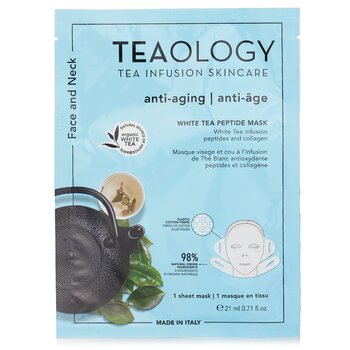 Teaologia Máscara facial e pescoço de peptídeo de chá branco
