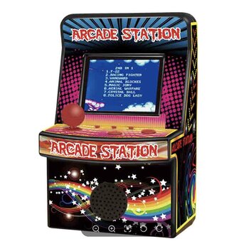 passatempos e brinquedos 2.5in 8Bit Arcade Game Station with 240 Games