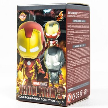 Brinquedos quentes Iron Man 3 - Iron Man Cosbi Bobble-Head Collection (Series 3) (Individual Blind Boxes)