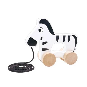 Tooky Toy Company Pull Along - Zebra