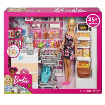 Barbie Supermarket with doll (Blonde)