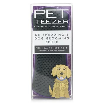 Teezer emaranhado Pet Teezer De-Shedding & Dog Grooming Brush (For Heavy Shedding & Long Haired Dogs) - # Purple / Grey