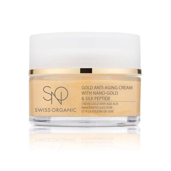 SNO Suíço Orgânico Gold Anti-Aging Cream with Nano-Gold & Silk Peptide 50ml