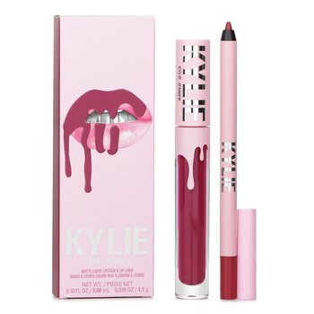 Kylie Por Kylie Jenner Matte Lip Kit: Matte Liquid Lipstick 3ml + Lip Liner 1.1g - # 103 Better Not Pout