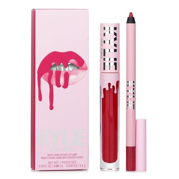 Kylie Por Kylie Jenner Matte Lip Kit: Matte Liquid Lipstick 3ml + Lip Liner 1.1g - # 402 Mary Jo K